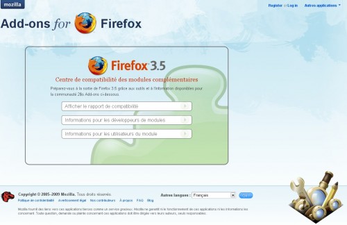 Centre compatibilité Firefox