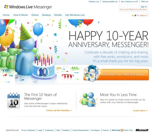 Windows live messenger 10 ans